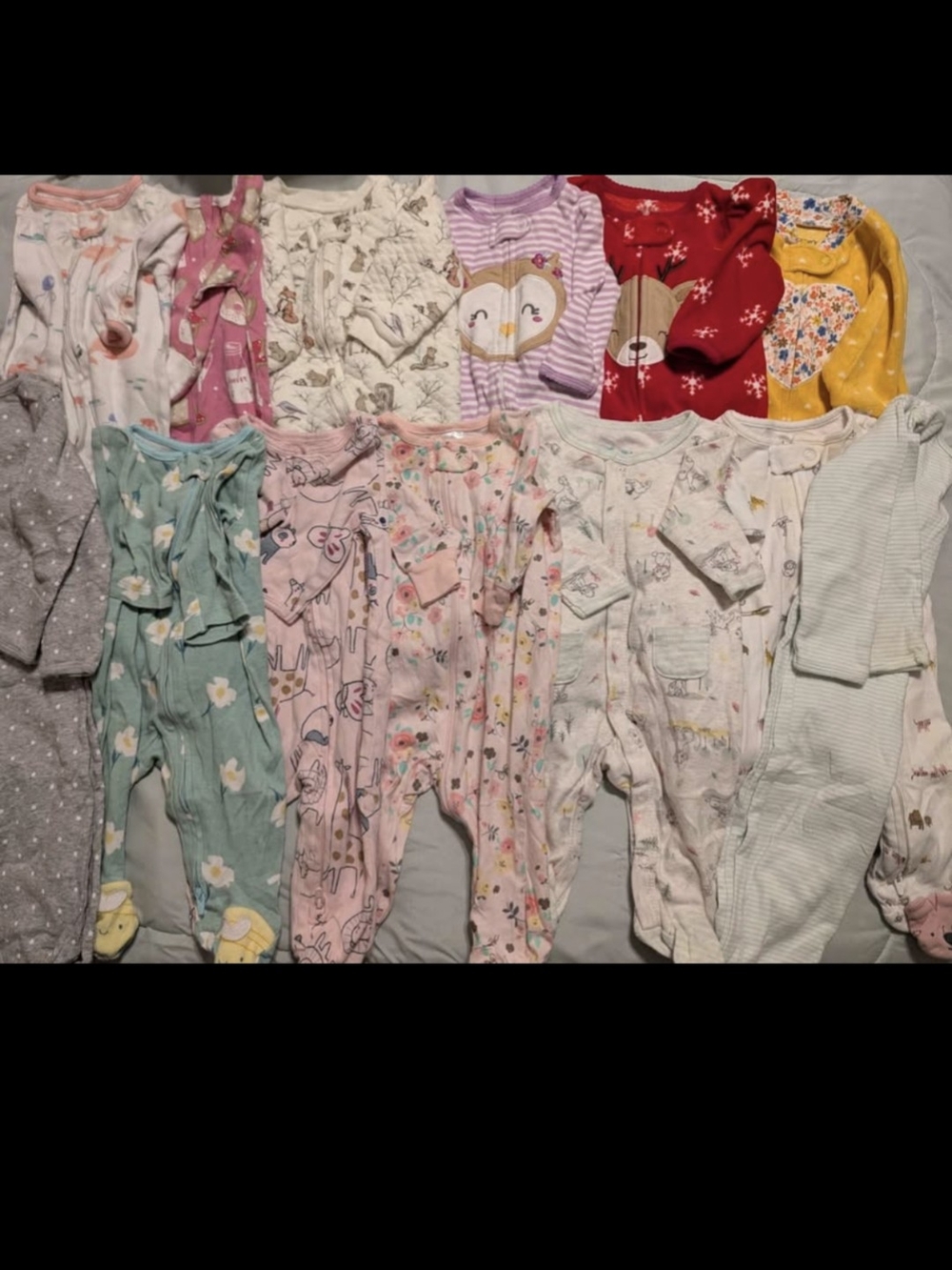 Assorted Baby Girl One-Piece Sleepers